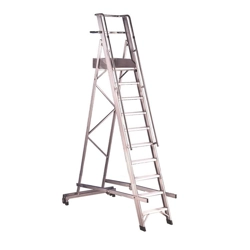 vendita online Scala 15 gradini modello castellana   Scale a castello per cimiteri e magazzini Svelt Spa